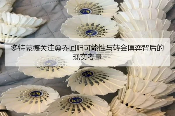 多特蒙德关注桑乔回归可能性与转会博弈背后的现实考量